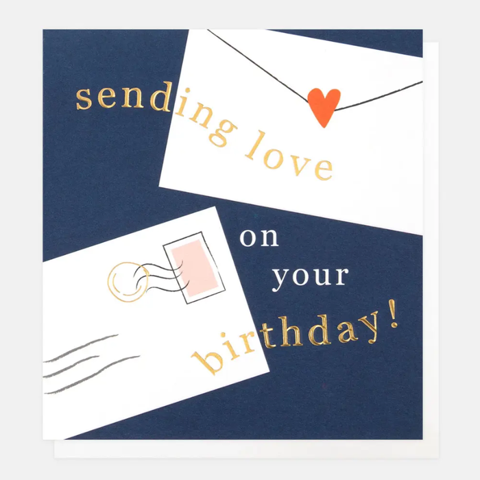 Caroline Gardner Sending love On Your Birthday Greetings Card
