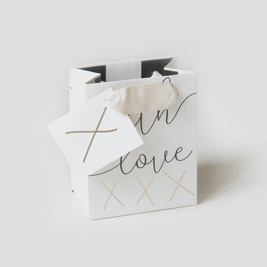 Caroline Gardner Small Gift Bag - With Love