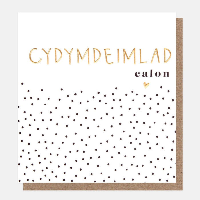 Caroline Gardner Welsh Sympathy Greetings Card