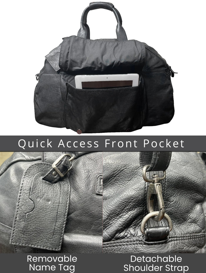 duffle bag leather mens