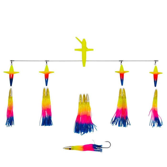 chatterlures-36in-side-tracker-bar-9in-machine-head-lures-rainbow