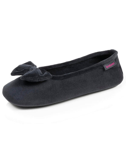 Chaussons ballerines Femme Noir rouges