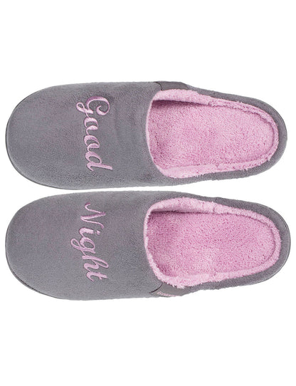 Chaussons mules Junior Gris/Rose