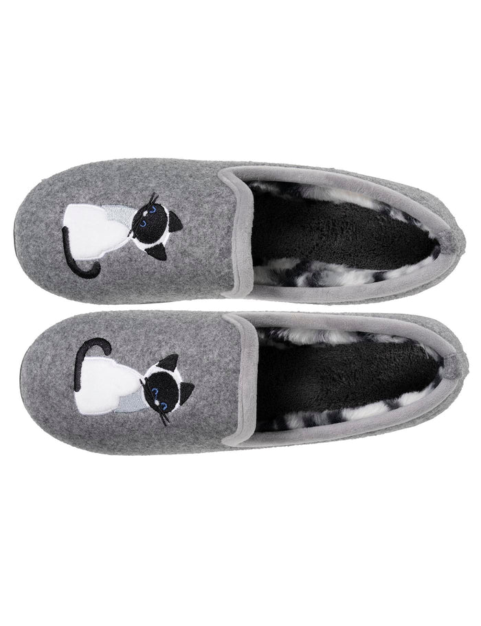 Chaussons slippers Femme Gris