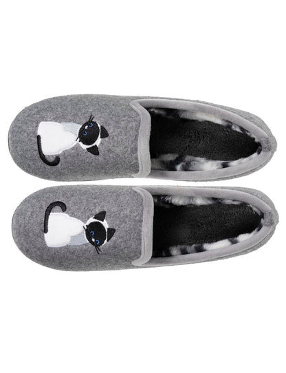Chaussons slippers Femme Gris