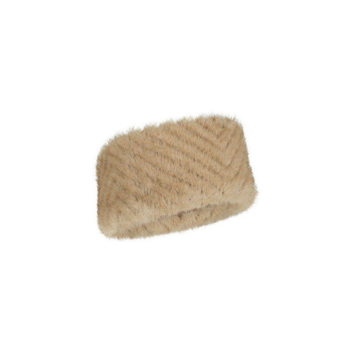 Chevron Beanie Band - Cappuccino
