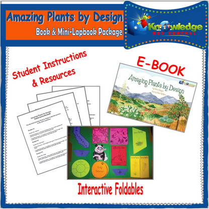 Ebook / Amazing Plants by Design Children's Book & Mini-Lapbook PACKAGE
