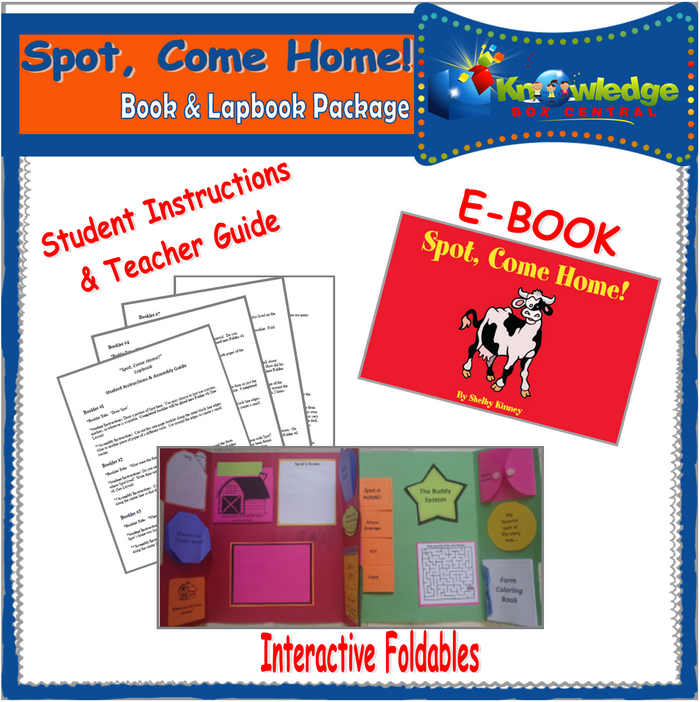 Ebook / Spot, Come Home! Children's Book & Lapbook Package