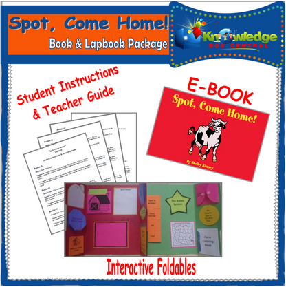 Ebook / Spot, Come Home! Children's Book & Lapbook Package