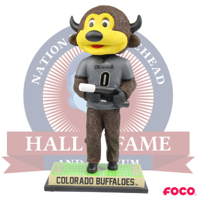 Chip the Buffalo Colorado Buffaloes Mascot T-Shirt Cannon Bobblehead