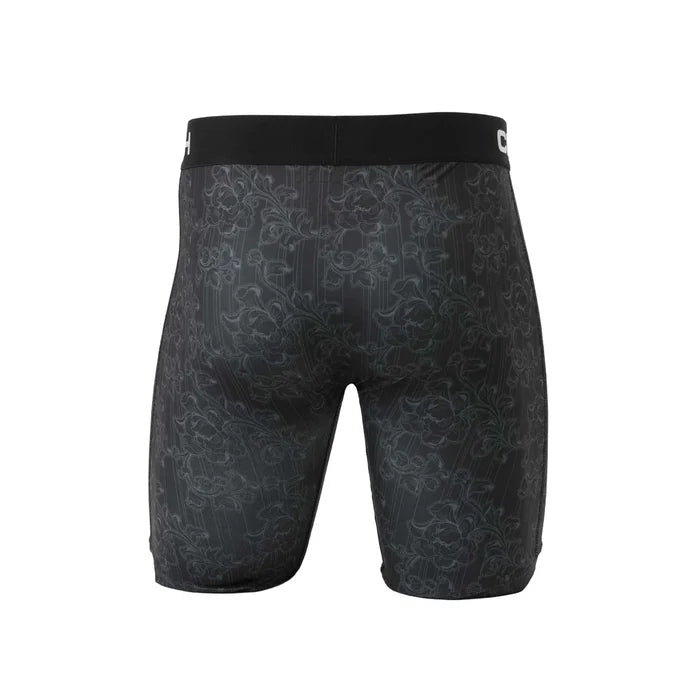 Cinch Black Floral 9" Boxer Brief