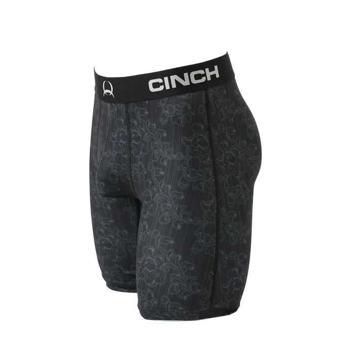 Cinch Black Floral 9" Boxer Brief