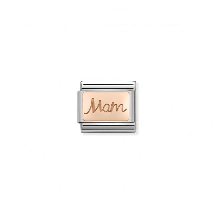 Classic Link 9K Rose Gold Mam Charm