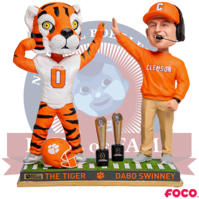 Clemson Tigers 2018 National Champions Special Edition Bobbleheads