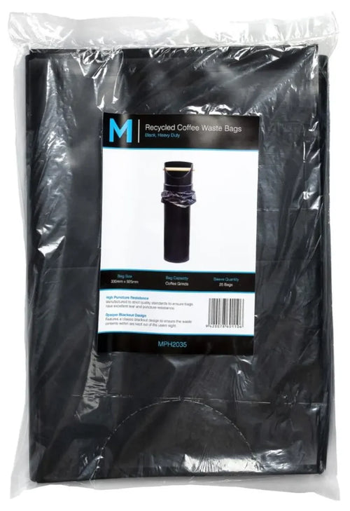 Coffee Waste Bag Heavy Duty 25pc - Black