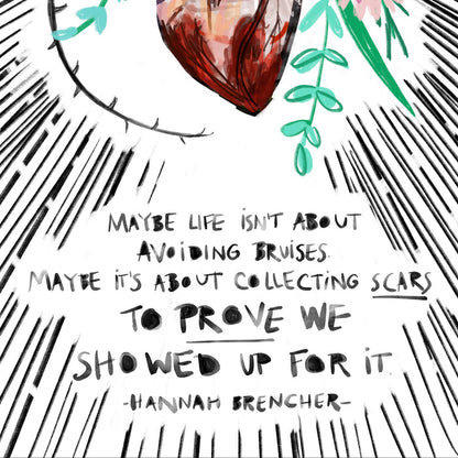 Collecting Scars — Encouragement Card