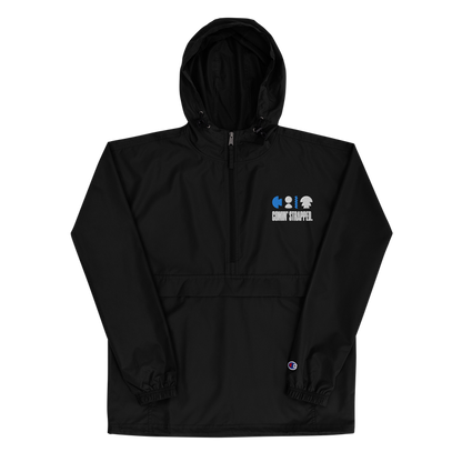 Comin' Strapped - Embroidered Champion Packable Jacket