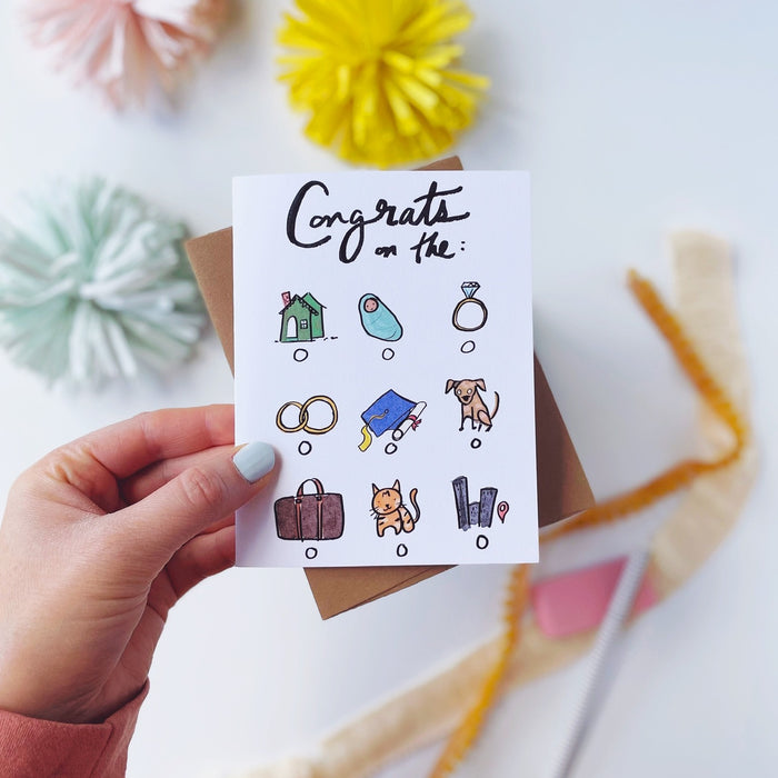 Congrats Card Pack of 8
