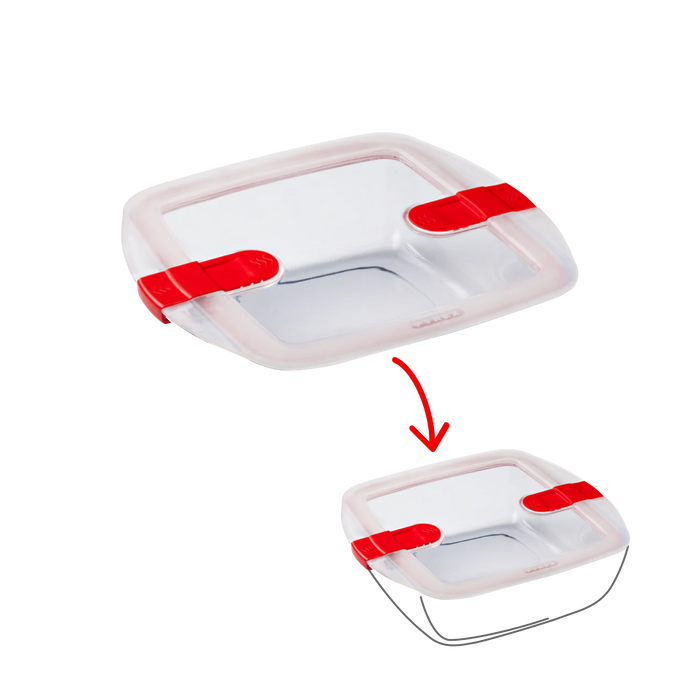 Cook&Heat - Square replacement lid with steam valves