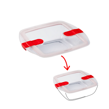 Cook&Heat - Square replacement lid with steam valves
