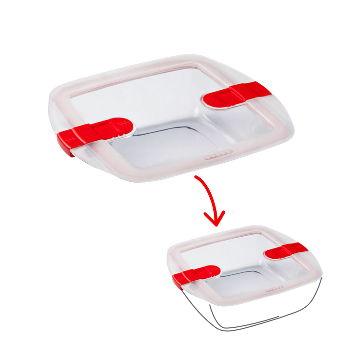 Cook&Heat - Square replacement lid with steam valves