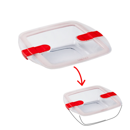 Cook&Heat - Square replacement lid with steam valves