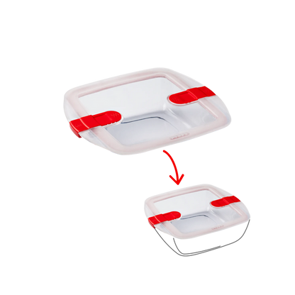 Cook&Heat - Square replacement lid with steam valves