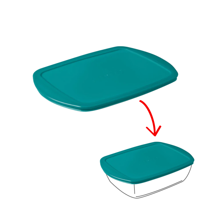 Cook&Store - Peacock green rectangular replacement lid