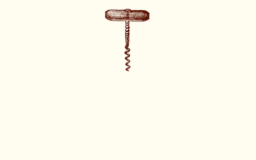 Cork Screw Place Card