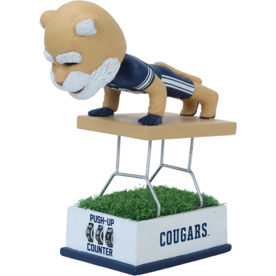 Cosmo the Cougar BYU Cougars Mascot Push-Up Counter Bobblehead