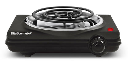 Countertop Single Electric Coiled Burner (Black)