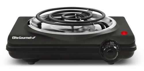 Countertop Single Electric Coiled Burner (Black)
