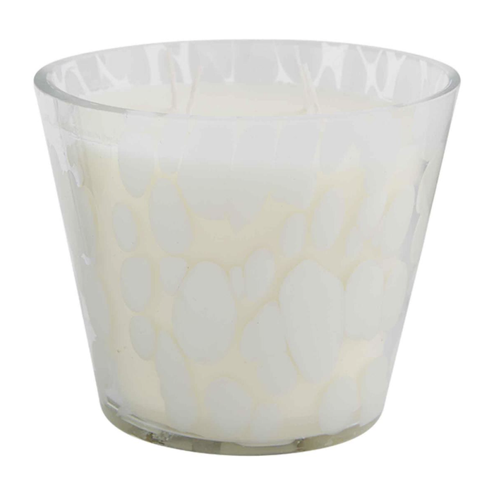 Cream Scattered Dot Candle