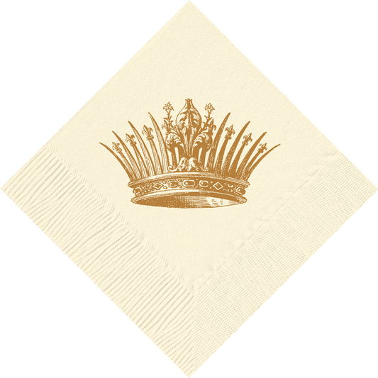 Crown Cocktail Napkins