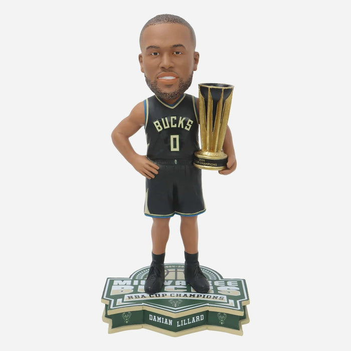 Damian Lillard Milwaukee Bucks 2024 NBA Cup Champions NBA Basketball Bobblehead