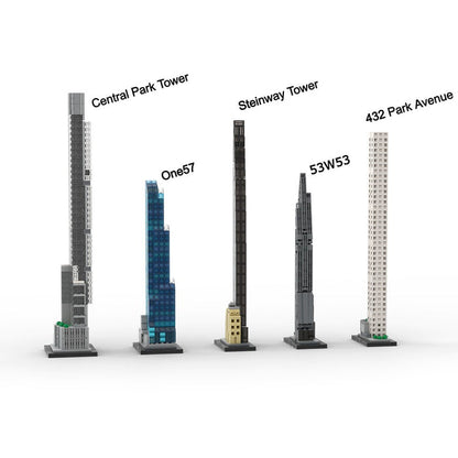 Die Supertalls der Milliardäre Manhattan Skyline Klemmbausteine - LesDiyproduct_type##