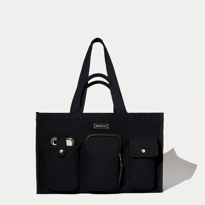 Dillon Carryall Tote  - Black/Gold