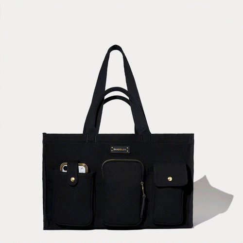 Dillon Carryall Tote  - Black/Gold