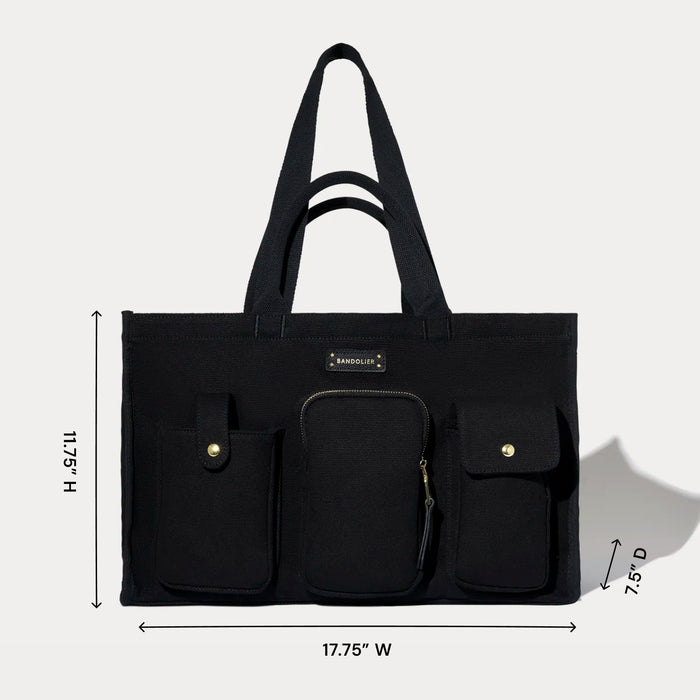 Dillon Carryall Tote  - Black/Gold