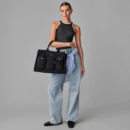 Dillon Carryall Tote  - Black/Gold