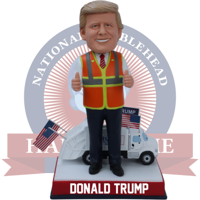 Donald Trump Garbage Truck Bobblehead