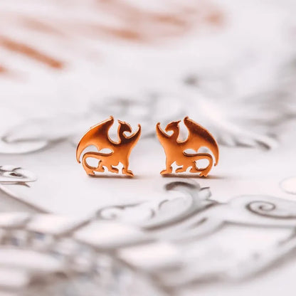 Dragon Stainless Steel Stud Earrings jewelry