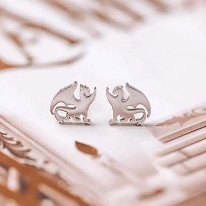 Dragon Stainless Steel Stud Earrings jewelry
