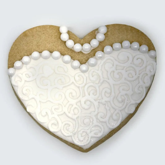 Dress Heart Cookie