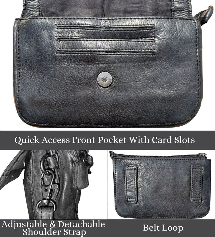 womens leather crossbody bag