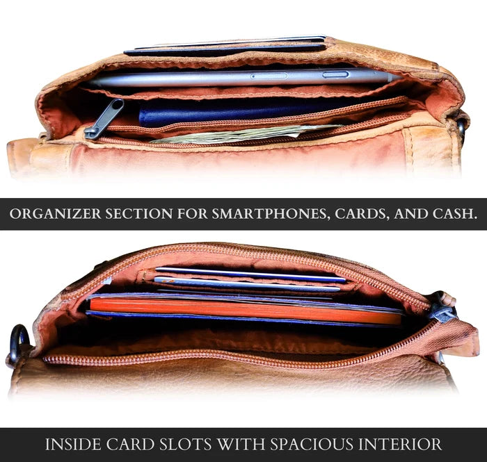 womens leather crossbody bags