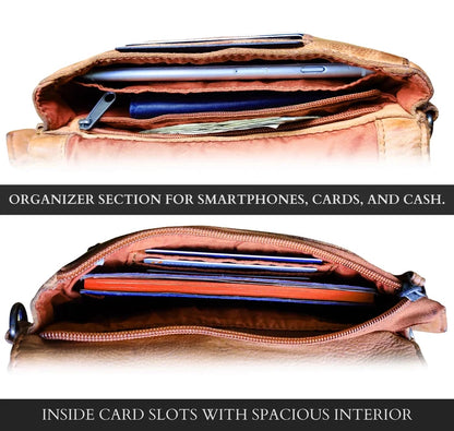 womens leather crossbody bags