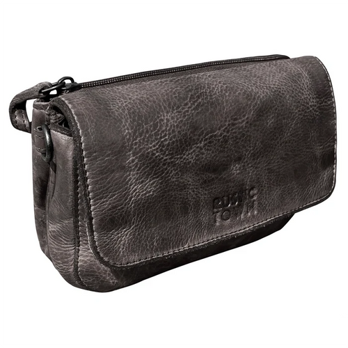 Elara Leather Wallet Travel Purse Waist Bag for Women, Stone Brown