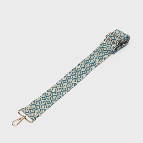 Elie Beaumont Bag Strap - Blue Knitted Diamond