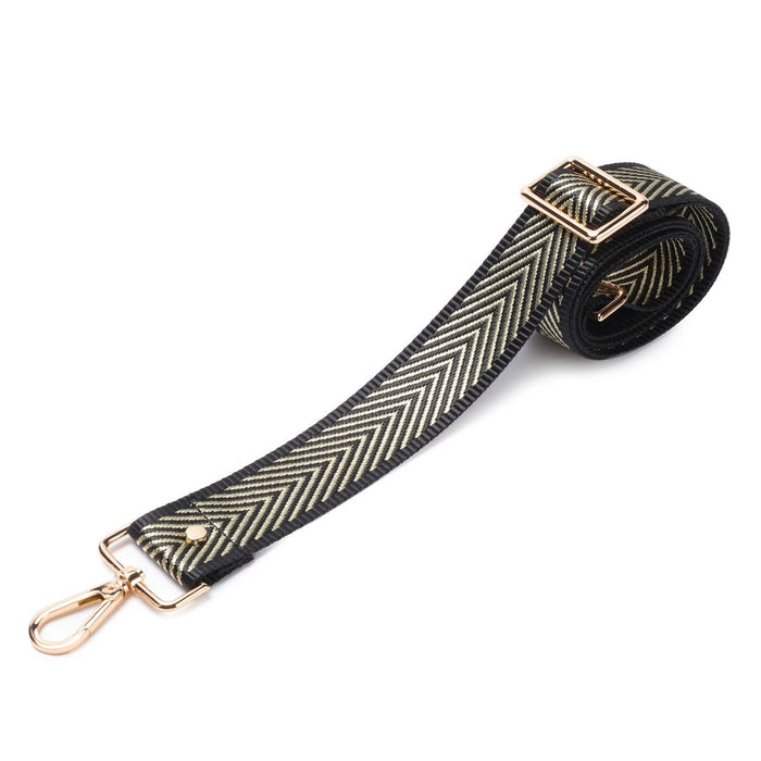 Elie Beaumont Bag Strap - Chevron Gold